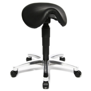 Topstar Tabouret 'Bonanza', cuir véritable, noir