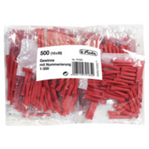 herlitz Billets gagnants, numérotés de 1-500, rouge