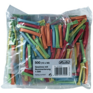 herlitz Billets gagnants, numérotés de 501-1000, rouge