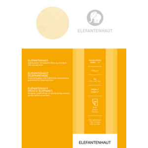 Papier spécial 'peau d'éléphant', A4, 190 g/m2, blanc