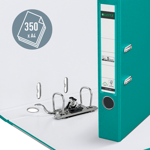 LEITZ Classeur à levier 180 degrés, A4, 52 mm, turquoise