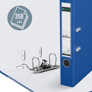 LEITZ Classeur à levier 180 degrés, A4, 52 mm, bleu nuit