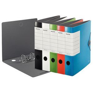 LEITZ Classeur Solide, 180 degrés, 82 mm, rouge clair