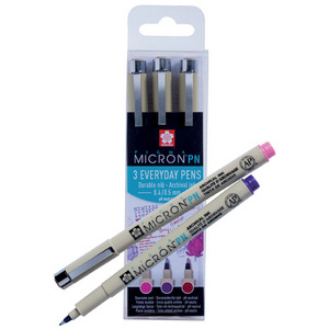 SAKURA Feutre fineliner Pigma Micron PN, kit de 3 Bureau