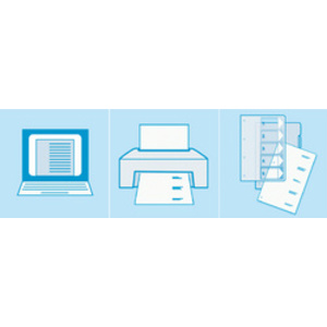 LEITZ Intercalaires en plastique, numéroté, format A4 extra  - 56738