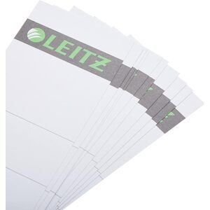 LEITZ Etiquette bristol pr dos de classeur, 57 x 190 mm,gris
