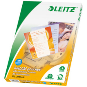 LEITZ Pochette de plastification, A4, brillant, 350 microns