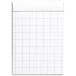 RHODIA Bloc agrafé No. 11, format A7, quadrillé 5x5, blanc