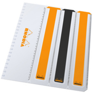 RHODIA Cahier à spirale 'Note Book', A4+, quadrillé 5x5,noir