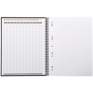 RHODIA Cahier à spirale 'Note Book', format A4+, ligné, noir