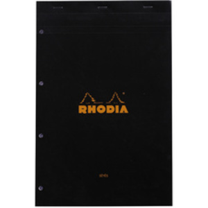 RHODIA Bloc agrafé No. 20, format A4+, Seyès, orange