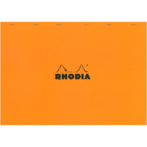 RHODIA Bloc agrafé No. 38, format A3+, quadrillé 5x5, orange