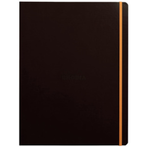 RHODIA Carnet de notes RHODIARAMA, A4+, ligné, noir