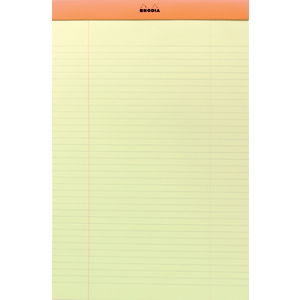 RHODIA Bloc agrafé No. 19 Yellow, A4+, ligné, orange