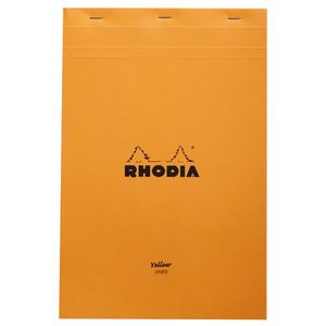 RHODIA Bloc agrafé No. 19 Yellow, A4+, ligné, orange