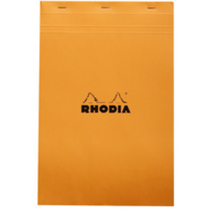 RHODIA Bloc agrafé No. 19, format A4+, uni, orange