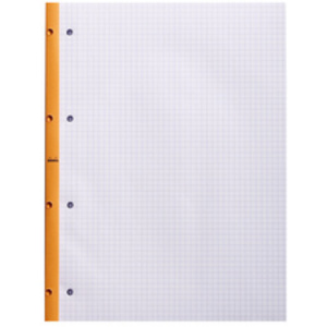 RHODIA Bloc de cours, format A4, quadrillé, orange, lot de 3
