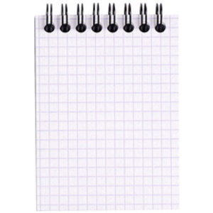 RHODIA Bloc spiralé No. 11, A7, quadrillé 5x5, noir