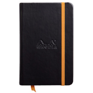 RHODIA Carnet rigide RHODIARAMA, 90 x 140 mm, ligné, noir