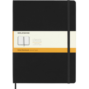 MOLESKINE Carnet rigide, XL, quadrillé, noir