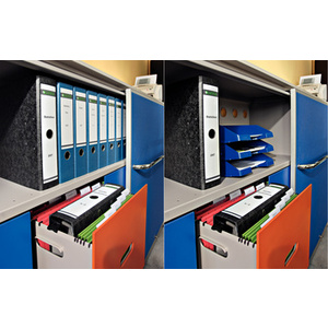 LEITZ classeurs suspendus, 180degrés, format A4, 50 mm, noir