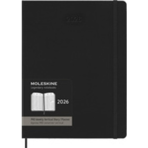 MOLESKINE Agenda Pro 2026, XL, couverture rigide, noir