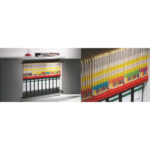 LEITZ Porte-revues Standard, pour sous-dossiers, gris,