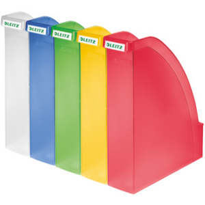 LEITZ Porte-revue Plus, A4, polystyrène, rouge translucide