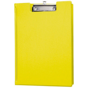 MAUL Porte-bloc à pince, plastifié, A4, jaune