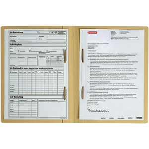 LEITZ Chemise double pli, carton manila, format A4, chamois