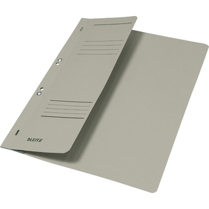 LEITZ Chemise à oeillets, carton manille, A4, gris