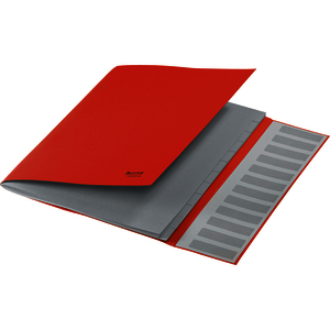 LEITZ Chemise trieur Recycle, A4, carton, rouge