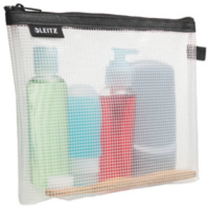 LEITZ Trousse à cosmétique WOW Traveller, transparent/noir