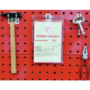 LEITZ Etui transparent à suspendre, A4, PVC, grainé