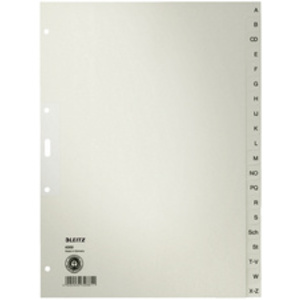 LEITZ Intercalaires en papier naturel, A-Z, A4 extra-large
