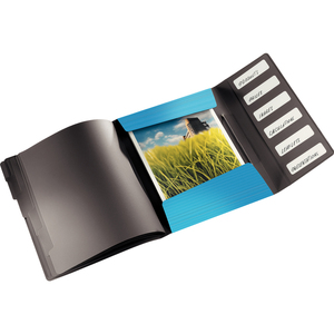 LEITZ Trieur Solid, A4, pp, 6 compartiments, bleu clair