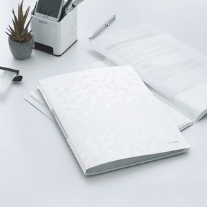 LEITZ Protège-documents WOW, A4, PP, 40 pochettes, blanc