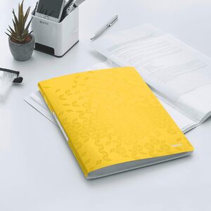 LEITZ Protège-documents WOW, A4, PP, 40 pochettes, jaune
