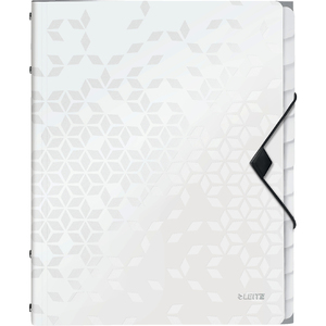 LEITZ Chemise de rangement WOW, A4, PP, blance métallisé