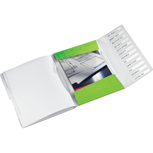 LEITZ Chemise de rangement WOW, A4, PP, vert métallisé - 56061