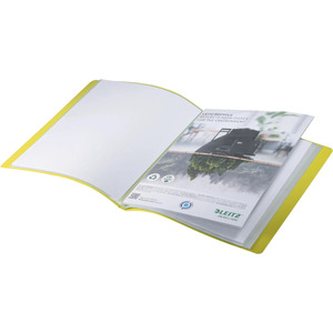 LEITZ Protège-documents Recycle, A4, PP, 40 pochettes, jaune