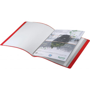 LEITZ Protège-documents Recycle, A4, PP, 40 pochettes, rouge