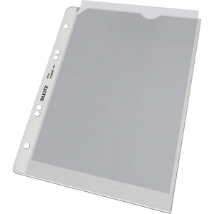 LEITZ Pochette perforée,format A5, PP, granuleux, 0,13 mm,