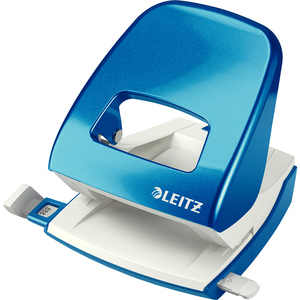 LEITZ Perforateur Nexxt 5008, en carton, bleu métallisé  - 47668