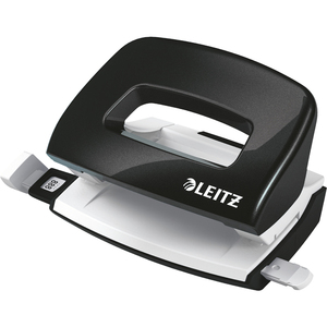 LEITZ Mini perforateur Nexxt 5060, en carton, noir métallisé