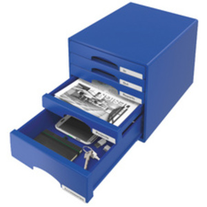 LEITZ Module de classement Plus, 5 tiroirs, noir