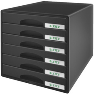 LEITZ Module de classement Plus, 6 tiroirs, bleu