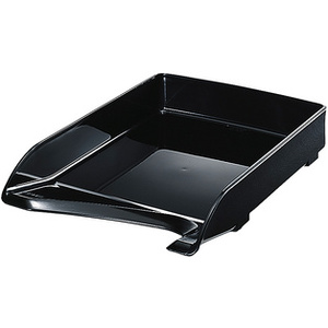 LEITZ Corbeille à courrier Elegant, A4, polystyrène, noir