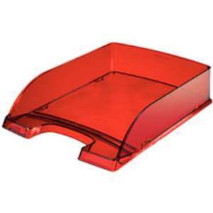 LEITZ Corbeille à courrier Plus transparent, A4, polystyrène