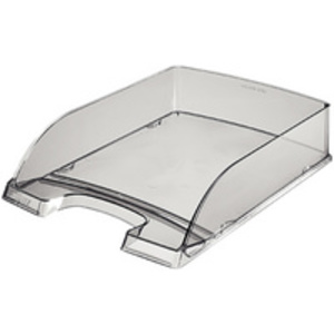 LEITZ Corbeille à courrier Plus transparent, A4, polystyrène